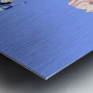 Navy pin up poster girl breaking rope  Metal print