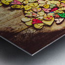 Pop heart togetherness Metal print