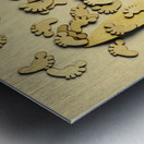 Wooden wave riders Metal print