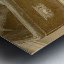 Vintage travel stack Metal print