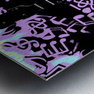 Re-cording in retro Metal print