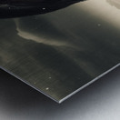 Grim face of horror crying tears of blood Metal print