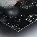 Scary horror circus clown laughing with evil smile Metal print