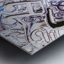 Silver dance Metal print