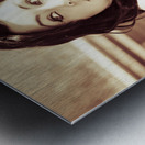 Parkbench pinup Metal print