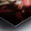 Comedy entertainment man on theater stage Metal print