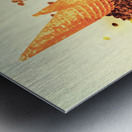 Choc chip silos Metal print