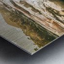 Peaceful sun flared Australian coastline Metal print