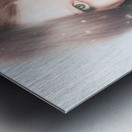 Beautiful enchanting snow princess woman Metal print