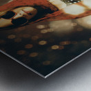 Model at a runway catwalk show during fashion week Metal print