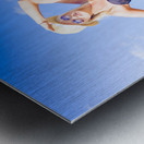 Beach Babe On Cruise Boat Metal print