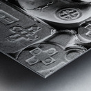 Retro gaming daze Metal print