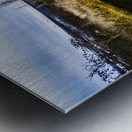 Tranquil wooden jetty Metal print