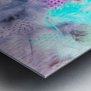 Pastel plumes Metal print