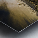 Sun flared railway track Metal print