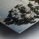 Rural abandoned shed in old rural countryside Metal print