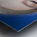 Woman With Butterfly Metal print