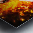 Crazy Business Worker Under Explosive Stress Metal print