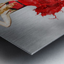 Paint dress pin-up Metal print