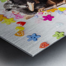 Bears boats and buttons Metal print