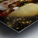 Silent night elf keeping night watch for santa  Metal print