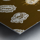 Comical charge Metal print