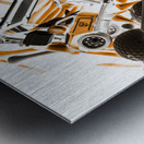 Driving obstacles  Metal print