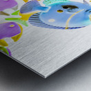 Sea swimmers Metal print