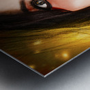 Beautiful Female Performer Face. Perfect Makeup Metal print