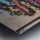 Stacks of cars Metal print