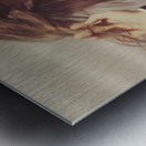 Luxury fashion girl in exclusive sunglasses Metal print