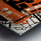 Stacking the double deckers Metal print