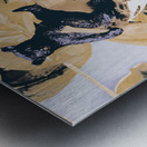 Leafy lake Metal print