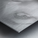 Dark fashion and make up beauty Metal print