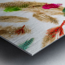 Floating in colourful abstract Metal print