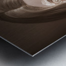 Vintage halloween portrait. Gothic vampire girl Metal print