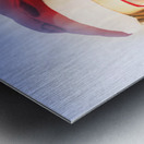 Santa hat woman celebrating Christmas in Australia Metal print