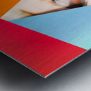 Colourful paper pinup Metal print