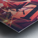 Love birds and wooden sentiments Metal print