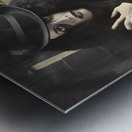 Mystery magician in halls of magic and illusion Metal print