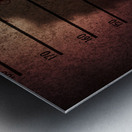 Clown criminal mug shot photo ID on police lines Metal print