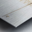 Peaceful Pin-Up Metal print