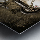 Newsprint scooter Metal print