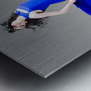 Beautiful Girl In Exquisite Fashion Style Dance Metal print