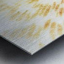 Colorful light flare over seashell Metal print