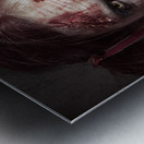 Scary ID photo of female zombie school student Metal print