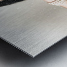 Retro pin up poster girl. Wash and clean service Metal print