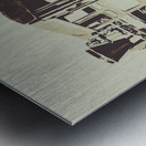 Train stationed Metal print