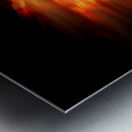 Flame Golf Ball Metal print