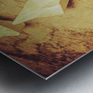 Paper cargo boats and shipping routes Metal print